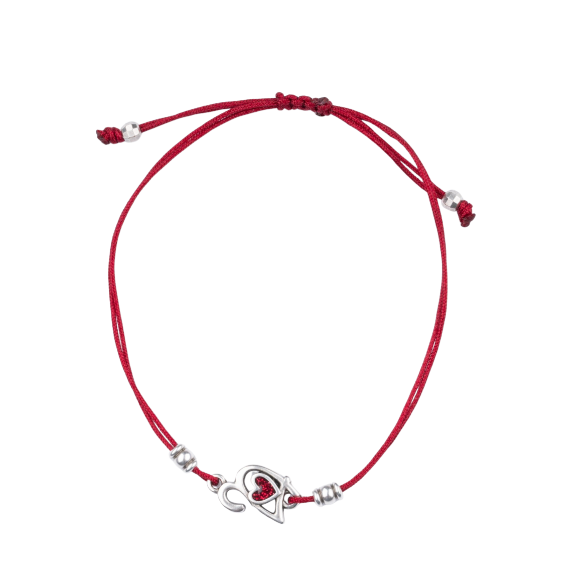 Picture of Handmade gouri bracelet 2027 with silver-plated heart