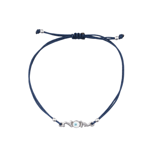Picture of Handmade gouri bracelet 2027 with large silver-plated evil eye