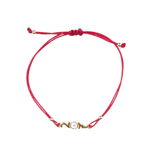 Picture of Handmade gouri bracelet 2027 with large gold-plated evil eye