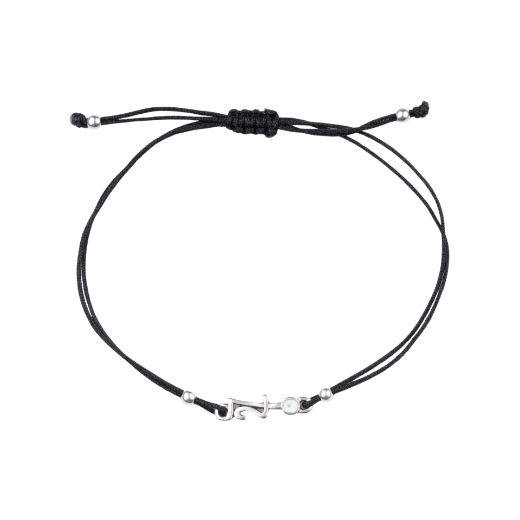Picture of Handmade gouri bracelet 2027 with small silver-plated evil eye