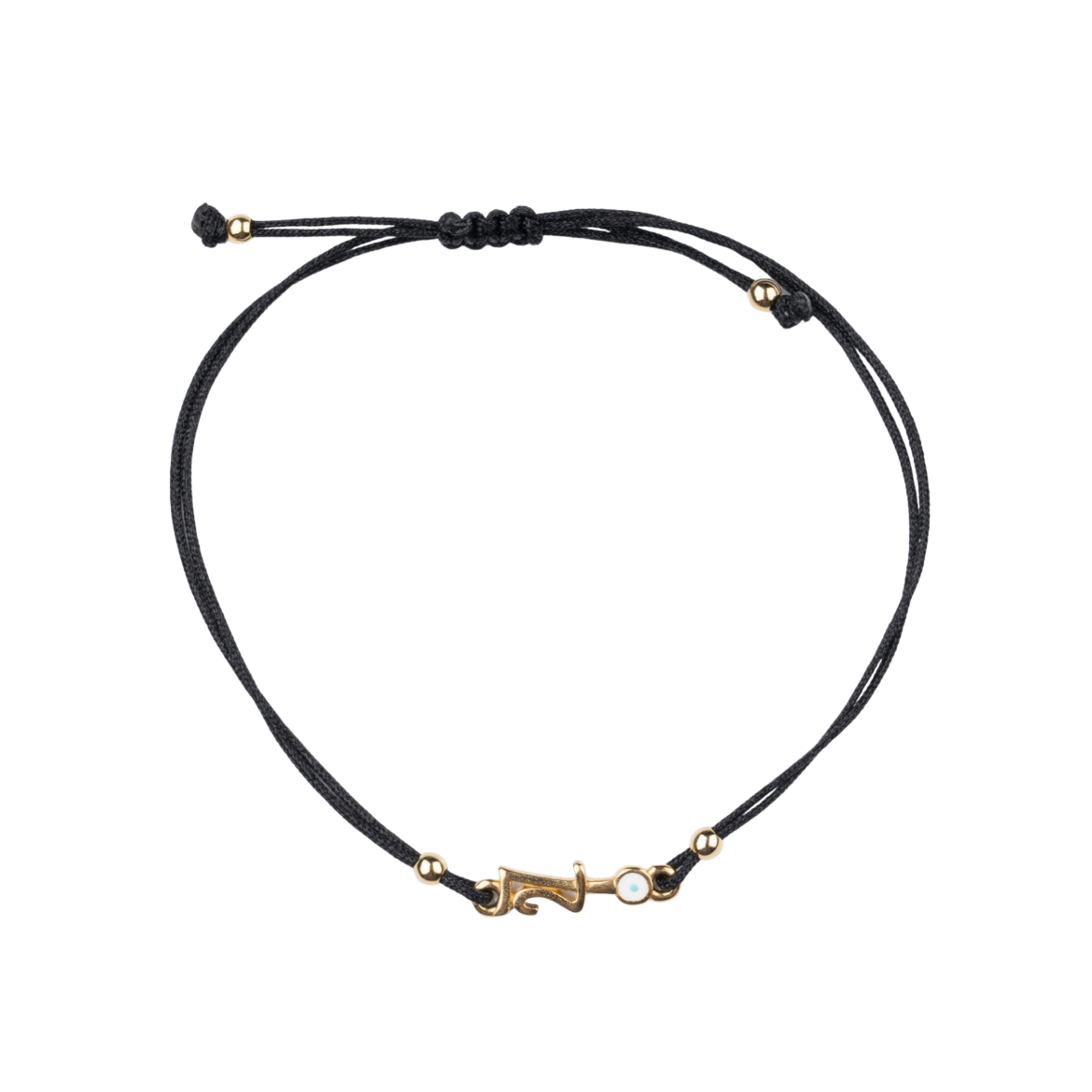 Picture of Handmade gouri bracelet 2027 with small gold-plated evil eye