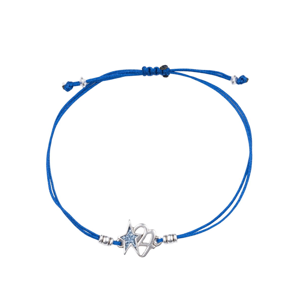 Picture of Handmade gouri bracelet 2027 with silver-plated blue star