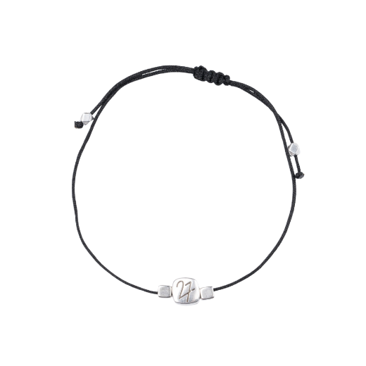 Picture of Handmade gouri bracelet 2027 with silver-plated square 27 charm