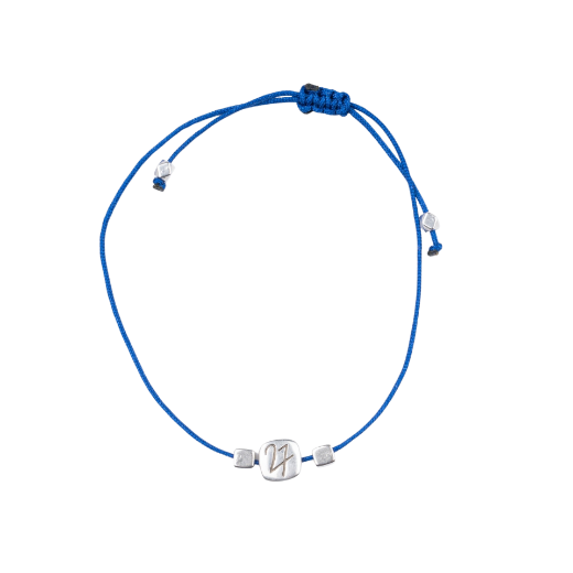 Picture of Handmade gouri bracelet 2027 with silver-plated square 27 charm