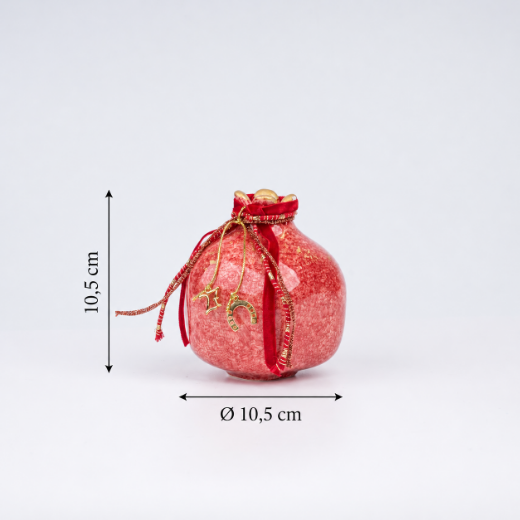 Picture of Red ceramic pomegranate gouri 2027
